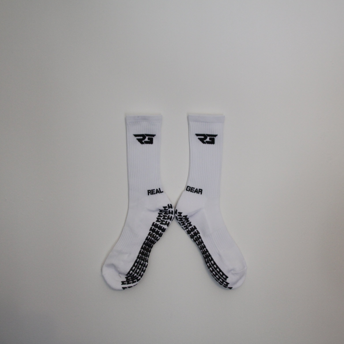 Real Gear Grip Socks White