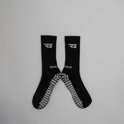 Real Gear Grip Socks Black