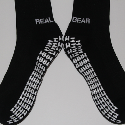 Real Gear Grip Socks Black